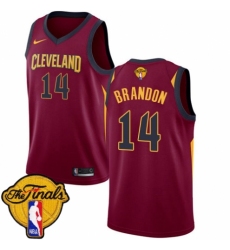 Youth Nike Cleveland Cavaliers #14 Terrell Brandon Swingman Maroon 2018 NBA Finals Bound NBA Jersey - Icon Edition