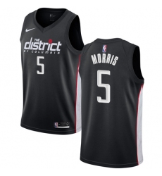 Women's Nike Washington Wizards #5 Markieff Morris Swingman Black NBA Jersey - City Edition