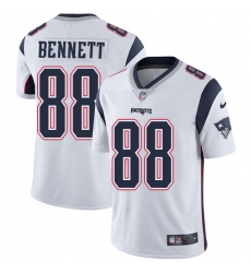Men's Nike New England Patriots #88 Martellus Bennett White Vapor Untouchable Limited Player NFL Jersey