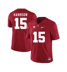 Alabama Crimson Tide 15 Ronnie Harrison Red College Football Jersey