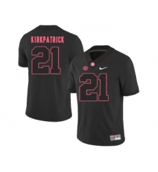 Alabama Crimson Tide 21 Dre Kirkpatrick Black College Football Jersey