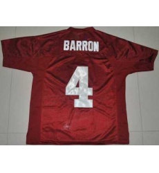 Crimson Tide #4 Mark Barron Red 2012 BCS Championship Patch Embroidered NCAA Jersey