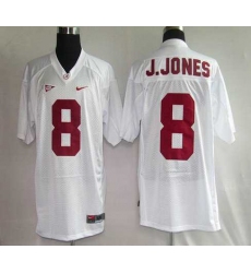 NCAA jerseys 8# J Jones White jerseys