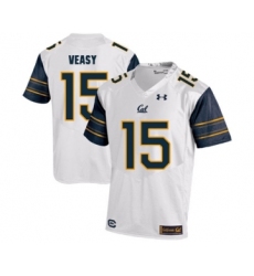 California Golden Bears 15 Jordan Veasy White College Football Jersey