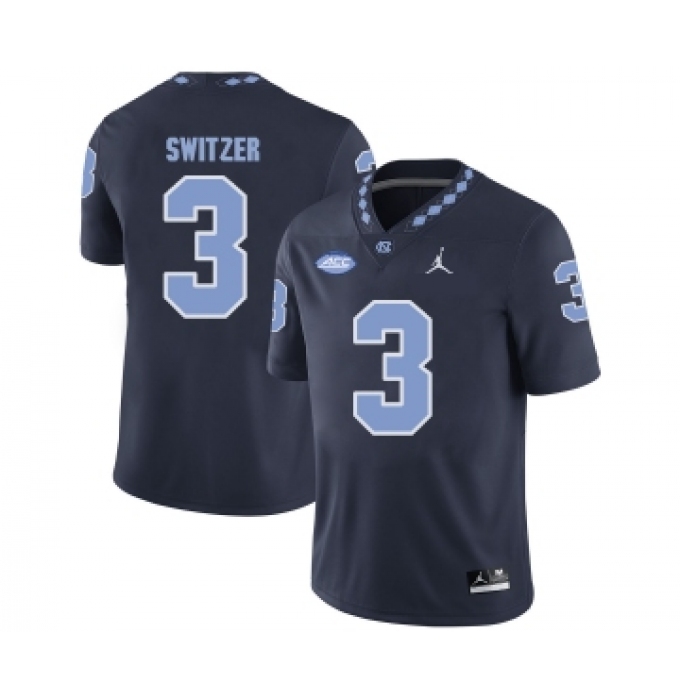North Carolina Tar Heels 3 Ryan Switzer Black College Football Jersey