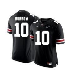 Ohio State Buckeyes 10 Joe Burrow Black College Football Jersey