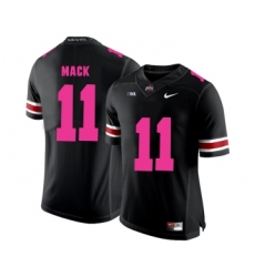 Ohio State Buckeyes 11 Austin Mack Black 2018 Breast Cancer Awareness College Football Jersey