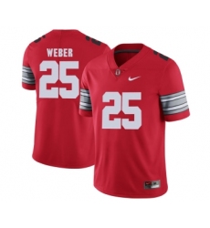 Ohio State Buckeyes 25 Mike Weber Red 2018 Spring Game College Football Limited Jersey