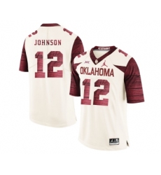 Oklahoma Sooners 12 Will Johnson White 47 Game Winning Streak College Football Jersey