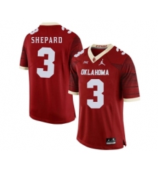 Oklahoma Sooners 3 Sterling Shepard Red 47 Game Winning Streak College Football Jersey