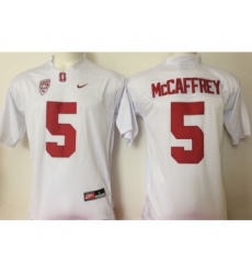 Stanford Cardinal 5 Christian McCaffrey White College Football Jersey