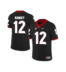 Georgia Bulldogs 12 Brice Ramsey Black College Football Jersey