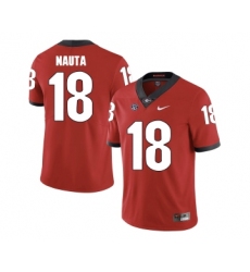 Georgia Bulldogs 18 Isaac Nauta Red College Football Jersey