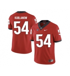 Georgia Bulldogs 54 Brandon Kublanow Red Nike College Football Jersey