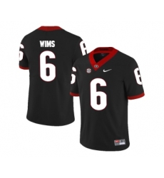 Georgia Bulldogs 6 Javon Wims Black College Football Jersey