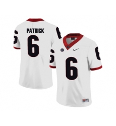 Georgia Bulldogs 6 Natrez Patrick White College Football Jersey