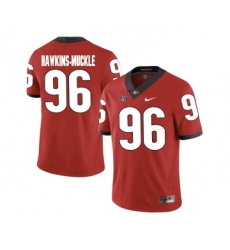 Georgia Bulldogs 96 DaQuan Hawkins-Muckle Red College Football Jersey