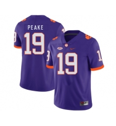 Clemson Tigers 19 Charone Peake Purple Nike College Football Jersey