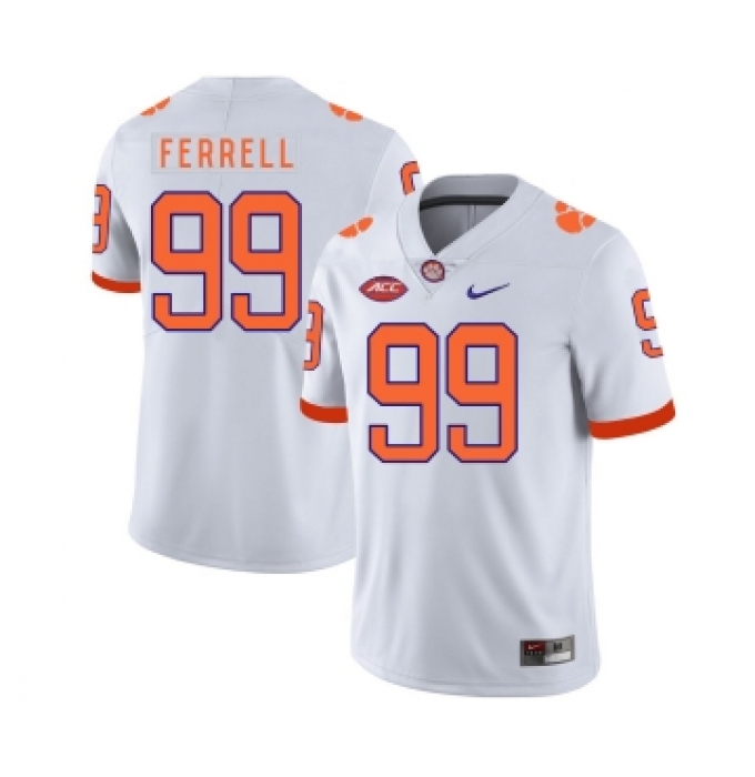 Clemson Tigers 99 Clelin Ferrell White Nike College Football Jersey