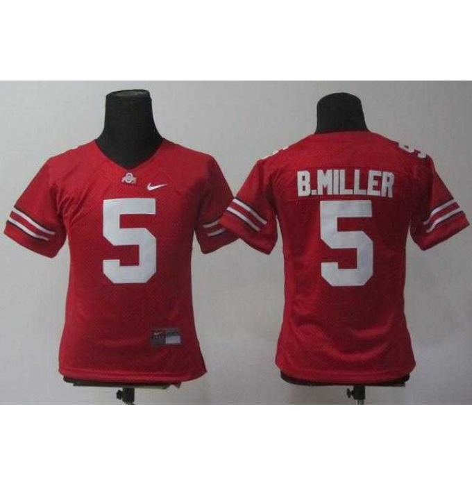 Women NEW Ohio State Buckeyes Braxton Miller 5 Red College Football Jerseys