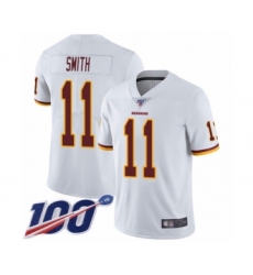 Men's Washington Redskins #11 Alex Smith White Vapor Untouchable Limited Player 100th Season Football Jersey