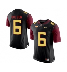 Florida State Seminoles 6 Everett Golson Black College Football Jersey