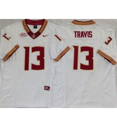 Men's Florida State Seminoles #13 Jordan Travis White 2023 F.U.S.E Stitched Jersey