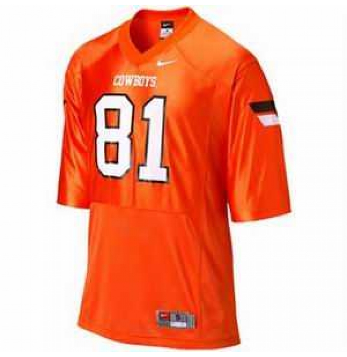 NCAA Oklahoma State Cowboys 81 blackmon orange jerseys