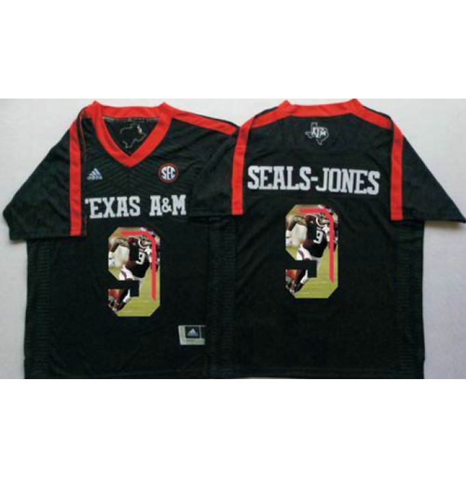 Texas A&M Aggies #9 Ricky Seals-Jones Black Player Fashion Stitched NCAA Jersey