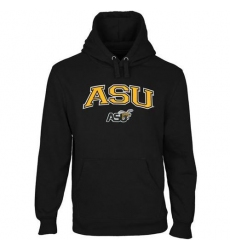 Alabama State Hornets Black Logo Arch Applique Pullover Hoodie