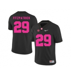 Alabama Crimson Tide 29 Minkah Fitzpatrick Black 2018 Breast Cancer Awareness College Football Jersey