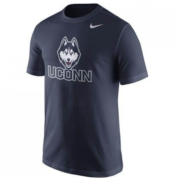 UConn Huskies Nike Logo T-Shirt Navy Blue