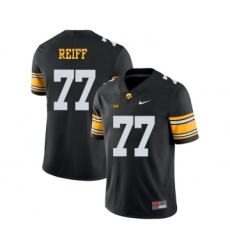 Iowa Hawkeyes 77 Riley Reiff Black College Football Jersey