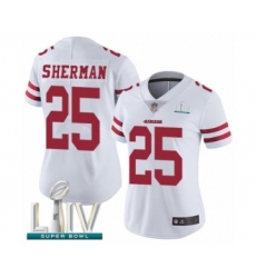 Women's San Francisco 49ers #25 Richard Sherman White Vapor Untouchable Limited Player Super Bowl LIV Bound Football Jersey