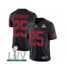 Youth San Francisco 49ers #25 Richard Sherman Black Vapor Untouchable Limited Player Super Bowl LIV Bound Football Jersey