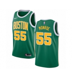 Men's Nike Boston Celtics #55 Greg Monroe Green Swingman Jersey - Earned Edition