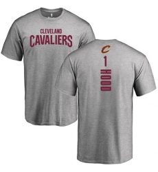 NBA Nike Cleveland Cavaliers #1 Rodney Hood Ash Backer T-Shirt