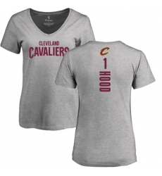 NBA Women's Nike Cleveland Cavaliers #1 Rodney Hood Ash Backer T-Shirt