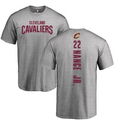 NBA Nike Cleveland Cavaliers #22 Larry Nance Jr. Ash Backer T-Shirt