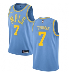 Women's Nike Los Angeles Lakers #7 Isaiah Thomas Authentic Blue Hardwood Classics NBA Jersey