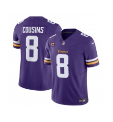 Men's Nike Minnesota Vikings #8 Kirk Cousins Purple 2023 F.U.S.E. 4-Star C Vapor Untouchable Limited Football Stitched Jersey