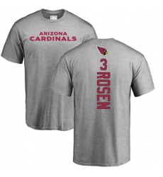 NFL Nike Arizona Cardinals #3 Josh Rosen Ash Backer T-Shirt