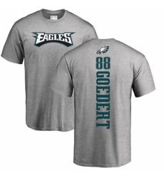 Nike Philadelphia Eagles #88 Dallas Goedert Ash Backer T-Shirt