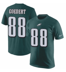 Nike Philadelphia Eagles #88 Dallas Goedert Green Rush Pride Name & Number T-Shirt