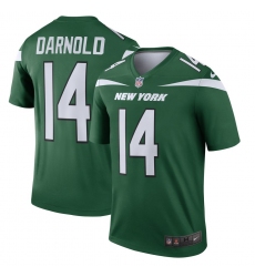 Men's New York Jets #14 Sam Darnold Nike Green Legend Player Jersey