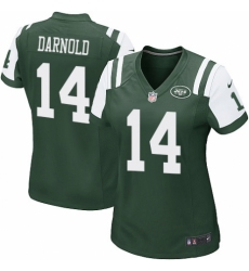 Women's Nike New York Jets #14 Sam Darnold Game Green Team Color NFL Jersey