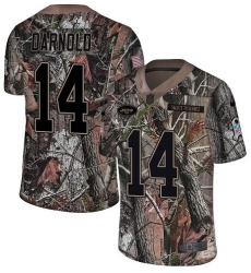 Youth Nike New York Jets #14 Sam Darnold Limited Camo Rush Realtree NFL Jersey