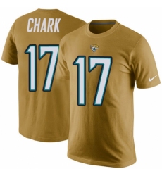 NFL Men's Nike Jacksonville Jaguars #17 DJ Chark Gold Rush Pride Name & Number T-Shirt