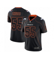 Men's Nike Denver Broncos #55 Bradley Chubb Limited Lights Out Black Rush NFL Jersey