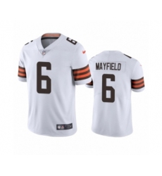 Cleveland Browns #6 Baker Mayfield White 2020 Vapor Limited Jersey